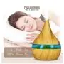 Humidificador Difusor de Aromas 7 LED 300 Madera