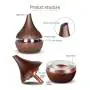 Humidificador Difusor de Aromas 7 LED 300 Caoba