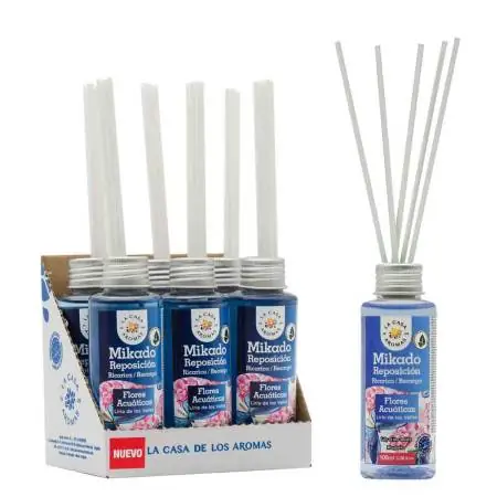 Pack de 6 Ambientador Mikado Flores Acuáticas 100ml