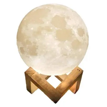 Lámpara de luz de la luna humidificador ultrasónico