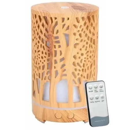 Humidificador Difusor 200ml Arbol Control Remoto Claro