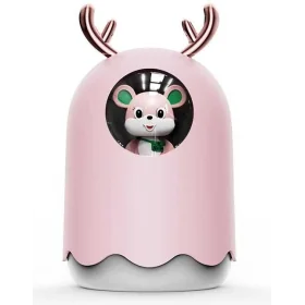 Humidificador Mouse 300ml Rosa