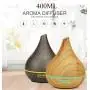 Humidificador Difusor Ultrasónico 400ML Caoba