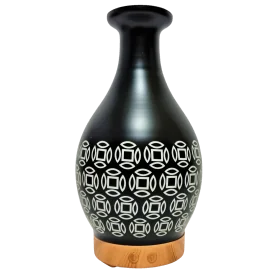 Humidificador de Vidrio Negro May Flores