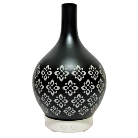 Humidificador de vidrio negro Punta Flores