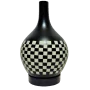 Humidificador de vidrio negro Punta Cuadros