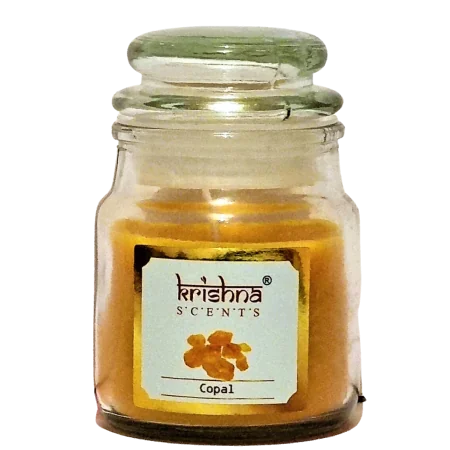 Vela Aromática Copal Vidrio - Krishna