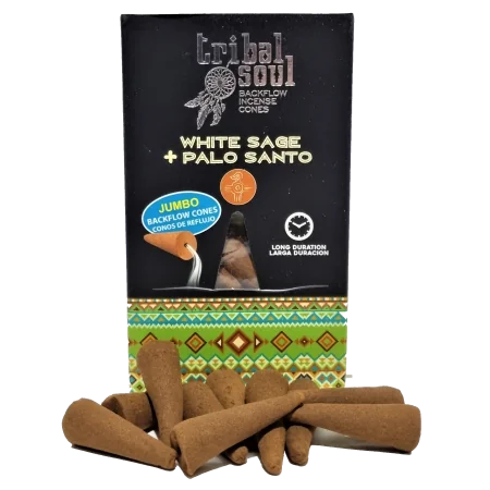 Incienso Cascada Salvia Blanca + Palo Santo - Tribal Soul