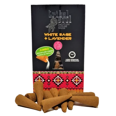 Incienso Cascada Salvia Blanca + Lavanda - Tribal Soul
