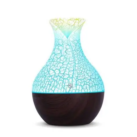Humidificador Lampara 7 Led 130ml Caoba usb