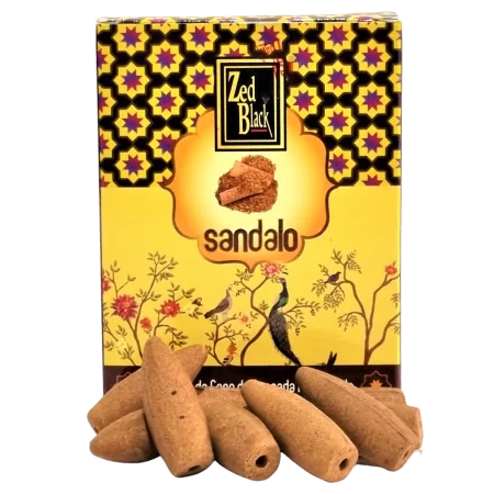 Conos de incienso Para Cascada Sándalo - Zed Black