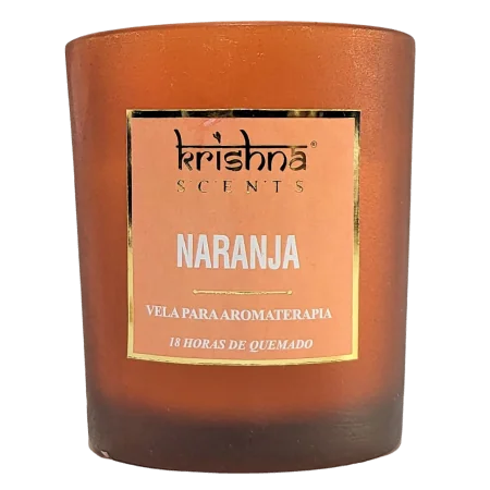 Vela Aromaterapia Naranja 18hrs - Krishna