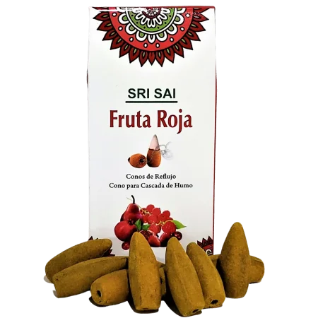Conos de Incienso Cascada Frutos Rojos - SRI SAI