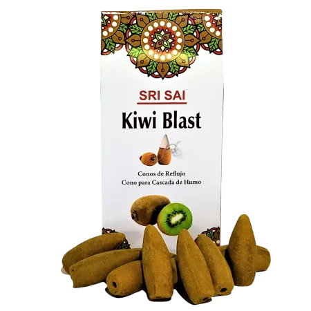 Conos de Incienso Cascada Kiwi - SRI SAI