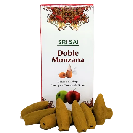 Conos de Incienso Cascada Doble Manzana - SRI SAI