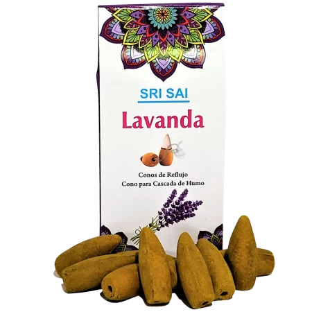Conos de Incienso Cascada Lavanda - SRI SAI