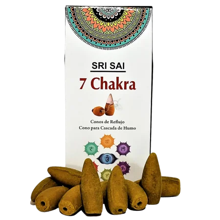 Conos de Incienso Cascada 7 Chakras - SRI SAI