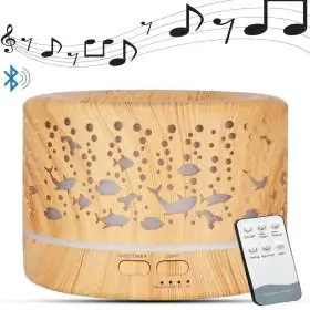 Humidificador Difusor Con Parlante Bluetooth y Control Remoto