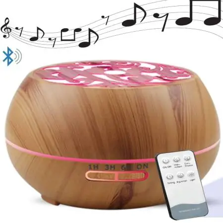 Humidificador Difusor Parlante Bluetooth y Control Remoto Light