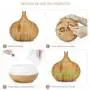 Humidificador Difusor 400ml Control Remoto Color Madera
