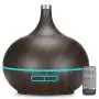 Humidificador Difusor 400ml Control Remoto Color Caoba