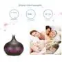 Humidificador Difusor 400ml Control Remoto Color Caoba