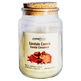 Vela Aromática Sándalo Canela 120gr