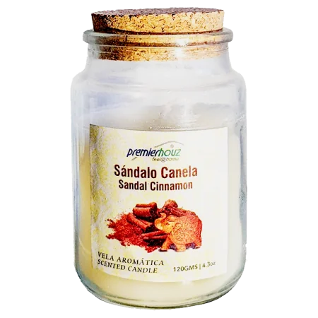 Vela Aromática Sándalo Canela 120gr