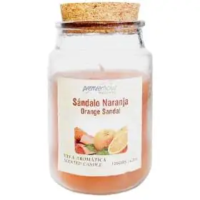 Vela Aromática Sándalo Naranja 120gr