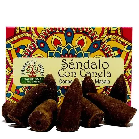 Conos de Incienso Cascada Sándalo Canela - Namaste