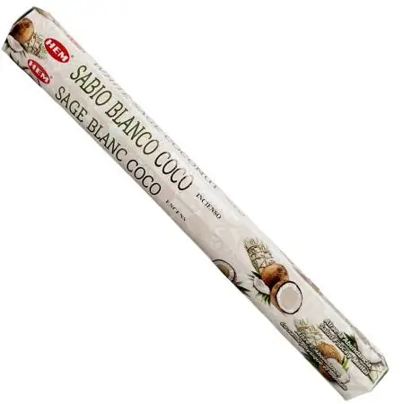 Incienso Salvia Blanca y Coco - HEM