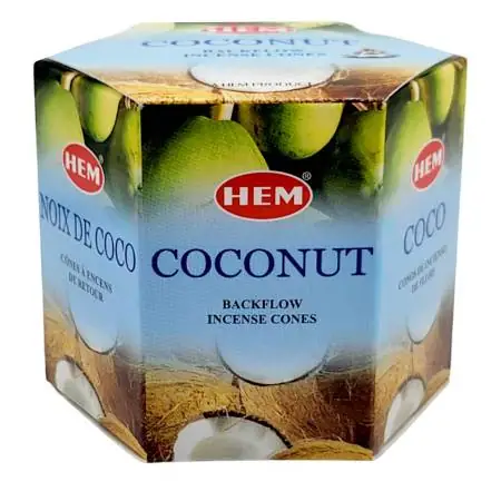 Conos de Incienso para Cascada Coco 40 unidades - HEM