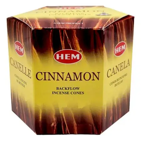 Conos de Incienso para Cascada Canela 40 unidades - HEM