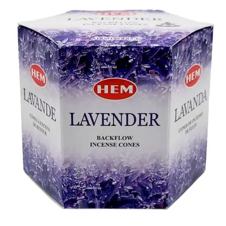 Conos de Incienso para Cascada Lavanda 40 unidades - HEM
