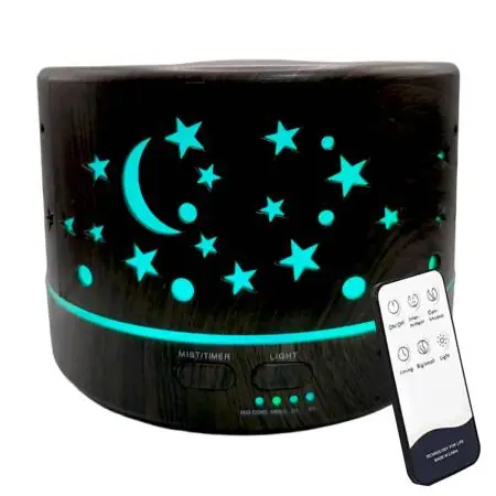 Humidificador Led 500ml Control Remoto Estrellas