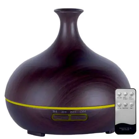 Difusor de Aromas Humidificador 500ml Control Remoto Caoba