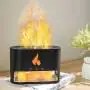 Humidificador Difusor de Aromaterapia Flame Black Ultrasónico USB 250ml