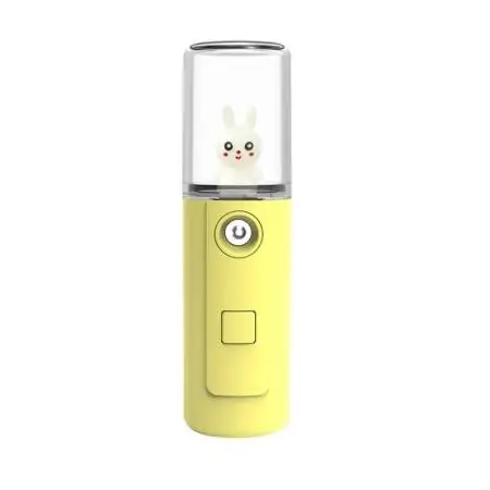 Rociador de Niebla Nano Portátil de 30ml Amarillo - Humidificador Facial Hidratante