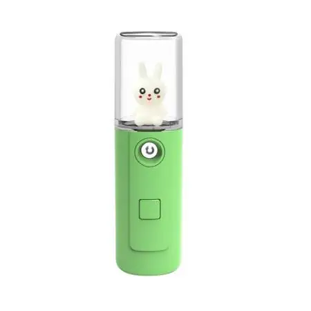 Rociador de Niebla Nano Portátil de 30ml Verde - Humidificador Facial Hidratante