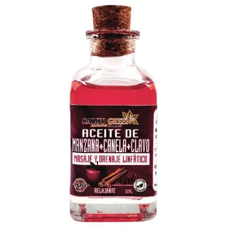 Aceite para Masajes Manzana, Canela y Clavo