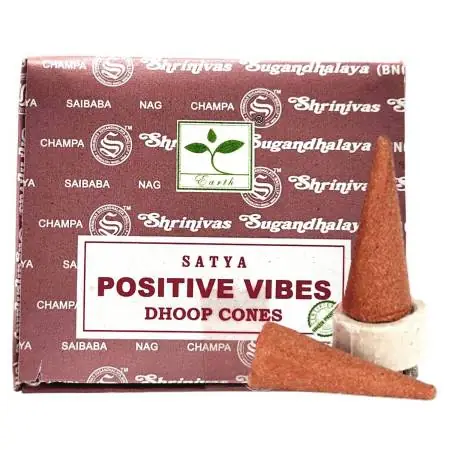 Conos de Incienso Vibras Positivas - Satya