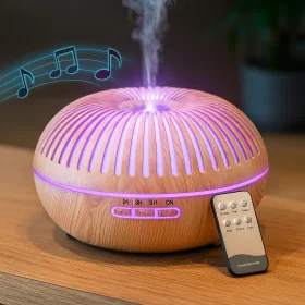 Humidificador Difusor Parlante Bluetooth y Control Remoto 300ml