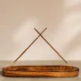 Porta Incienso Madera Doble + incienso