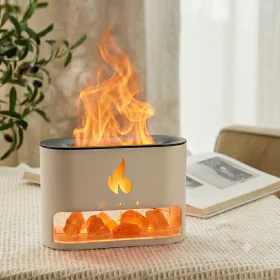 Humidificador Difusor de Aromaterapia Flame Ultrasónico USB 250ml
