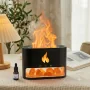Humidificador Difusor de Aromaterapia Flame Black Ultrasónico USB 250ml